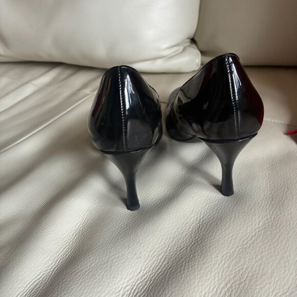 Franco Sarto Patent Black Pumps - Picture 3 of 5
